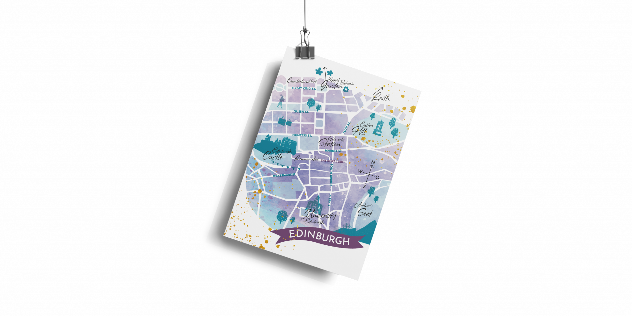 Charlotte Macallan // Edinburgh Map Illustration